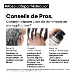 Shampooing Absolut Repair Molecular L'Oréal Professionnel 300 Ml -Produits D'entretien 3474637153526 6 83874.1696600594