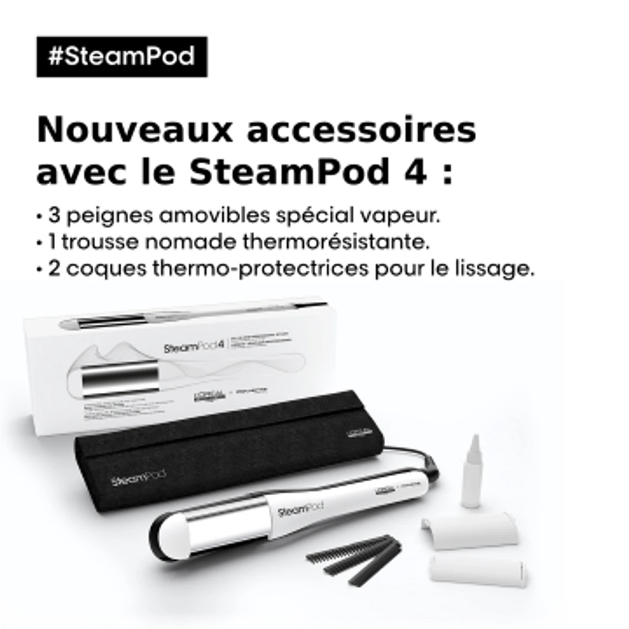 Pack Steampod 4 Cheveux Fins L'Oréal Professionnel 8 Pack Steampod 4 Cheveux Fins L'Oréal Professionnel – Image 8