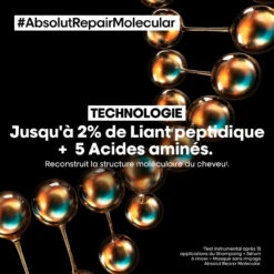 Shampooing Absolut Repair Molecular L'Oréal Professionnel 300 Ml -Produits D'entretien b7a7ac30 a3e2 4f9c 8d7a f25dbb3a2551 79105.1694081531.1280.1280 72780.1694081968.1280.1280 06855.1694087331