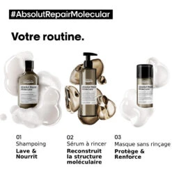 Shampooing Absolut Repair Molecular L'Oréal Professionnel 300 Ml -Produits D'entretien molecular 1 25564.1694081532.1280.1280 68640.1694081968.1280.1280 73480.1694087331